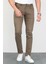 Erkek Açık Camel Slim Fit Dar Kesim Esnek Likralı Denim Jeans Kot Pantolon HLTHE001984 1