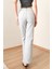 Gümüş Gri Kadın Wide Leg Jean Yüksek Bel Palazzo Likralı Esnek Kot Pantolon JESSİCA-2042 7