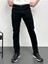 Erkek Siyah Şeritli Model Regular Fit Rahat Kesim Esnek Likralı Denim Jeans Kot Pantolon HLTHE001914 1