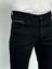 Erkek Siyah Şeritli Model Regular Fit Rahat Kesim Esnek Likralı Denim Jeans Kot Pantolon HLTHE001914 6