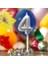 Gümüş Doğum Günü Balon Şeklinde Mum Pasta Mumu 4 Numara 1