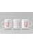 Kişiye Özel U Harfli Pembe Çiçekli Kupa Bardak - Baş Harfe Özel Porselen Mug 300 Ml 3