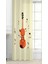 Gitar Müzik Şarkı Beste Bohem Desenli Özel Tasarım Dijital Baskılı (Tek Kanat) Modern Şık Fon Perde 2