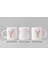 Kişiye Özel Y Harfli Pembe Çiçekli Kupa Bardak - Baş Harfe Özel Porselen Mug 300 Ml 3