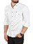 Slim Fit Kolay Ütülenebilir Pamuklu Spor Gömlek Likralı Kot Gömlek 2502505 4