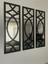 Dekoratif Geometrik Desenli Ayna Boyalı Hazır Pleksi Aynalı 3 Adet 20X60 cm 1