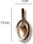 Metal Uzun Oval Form Broş 3