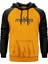 Manga Yazı Sarı Renk Reglan Kol Kapşonlu Sweatshirt 1