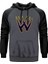 Wolverine Logo Gri Renk Reglan Kol Kapşonlu Sweatshirt 1