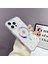 iPhone 16 Pro Kılıf Kalp Magsafe Kılıf Fiyonklu Kurdele Tasarım Silikon Kılıf Gümüş 2
