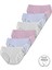 %100 Pamuklu Kız Çocuk Pembe Beyaz Krem Slip Külot 6lı Set 1