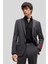 Kolay Ütülenebilir Slim Fit Erkek Gömlek Siyah 3