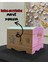Bebek Aile Anı Sandığı 20X15X15 Dikdörtgen Mdf Ahşap Boyama 3
