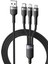 3 In 1 USB Kablosu 6A 100W Mikro USB Tip C Şarj ve Data Kablosu 1