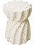 Yuvarlak Yan Sehpa, Magnezyum Oksit, Beyaz, 48.5 Cm, Şık & Dayanıklı 1