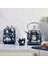El Yapımı Motif Elveden Navy Kablosuz Su Isıtıcı 1.7l, Termometreli, 4