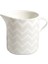 Zig-Zag Kremalık Sürahi Ikonik Desenli Bone China & Porselen 1