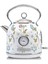 El Yapımı Motifli Elveden White Kablosuz Su Isıtıcı 1.7l, Termometreli, 2.2 Kw, Aşırı Isınma Koruma 1