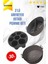 3 Parça Pratik Silikon Airfryer Siyah Pişirme Kabı, Yonca Muffin, Iki Bölmeli Fırın, Mikrodalga 1