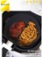 3 Parça Pratik Silikon Airfryer Siyah Pişirme Kabı, Yonca Muffin, Iki Bölmeli Fırın, Mikrodalga 3