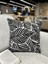 1 Adet Kırlent Kılıfı Dijital Baskı 43 x 43 cm Siyah Beyaz Fermuarlı 2