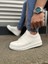 JY151 Boost Bağcıklı Cilt Erkek Günlük Sneaker Ayakkabı Cbt - Beyaz 3