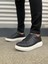 JY151 Boost Bağcıklı Cilt Erkek Günlük Sneaker Ayakkabı Cbt - Siyah 2