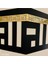 Kufi Allah (C.c.) Yazılı Kabe Şekilli 2 Parça Ahşap-Akrilik Tablo, Duvar Ahşap Tablo 4