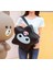 Sanrio Kawaii Kuromi Hello Kitty Siyah Beyaz Star Yıldız Lüx Deri Sırt Çantası Kadın Genç Kız Çocuk 2