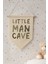 Çocuk Odası Dekor, Duvar Süsü, Ahşap Bebek Odası Dekor, Canvas Flama, Little Man Cave - Yeşil 4