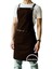 Çapraz Askılı Mutfak Önlüğü Master Chef Cafe Restaurant Şef Garson Aşçı Kuaför Barista Önlük - Kahv 1