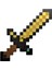 Minecraft Altın Kılıç 3 Boyutlu Duvar Dekorasyonu 1