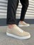 JY165 Elite Bağcıklı Süet Erkek Günlük Sneaker Ayakkabı Sbt - Krem 1