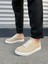 JY165 Elite Bağcıklı Süet Erkek Günlük Sneaker Ayakkabı Sbt - Krem 2