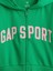 Kız Çocuk Yeşil Vintage Soft Crop Gap Logo Fermuarlı Sweatshirt 2