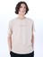 Bisiklet Yaka Baskılı Bej Erkek T-Shirt M5SM-TST1306 3