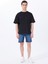 Bisiklet Yaka Baskılı Siyah Erkek T-Shirt M5SM-TST1441 2