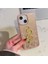 Apple iPhone 13 Uyumlu Kılıf Zebana Golden Serpent Silikon Kılıf Rose Gold 1