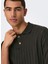 Düz Koyu Kahve Erkek Polo T-Shirt Onskent Lıfe Reg 12 Ss Polo Knıt 4