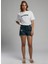 Standart Bel Mom Fit Kadın Denim Şort 252 Lcf 121027 Holly 1 Denım 1