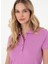 Polo Yaka Fuşya Kadın T-Shirt GTP-IY025 2