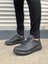 Boost Bağcıklı Deri Erkek Günlük Sneaker Ayakkabı - Siyah 2