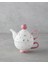 Pink Flowers New Bone China Demlik 400 ml Pembe 1