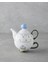 Blue Flowers New Bone China Demlik 400 ml Mavi 1