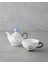 Blue Flowers New Bone China Demlik 400 ml Mavi 2