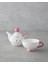 Pink Flowers New Bone China Demlik 400 ml Pembe 2