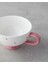 Pink Flowers New Bone China Demlik 400 ml Pembe 4