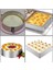 Mold Chef Kare Yuvarlak Ayarlanabilir Pasta Kek Kalıbı Paslanmaz Çelik 2 Li Set Derinlik 8 cm 3
