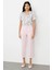 Yandan Cepli Duble Paça Pantolon Pembe 06524 1