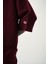Erkek Fakir Kol Müslin Oversize T-Shirt Bordo 5